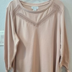 Liz Claiborne Sweater Tunic-Blush